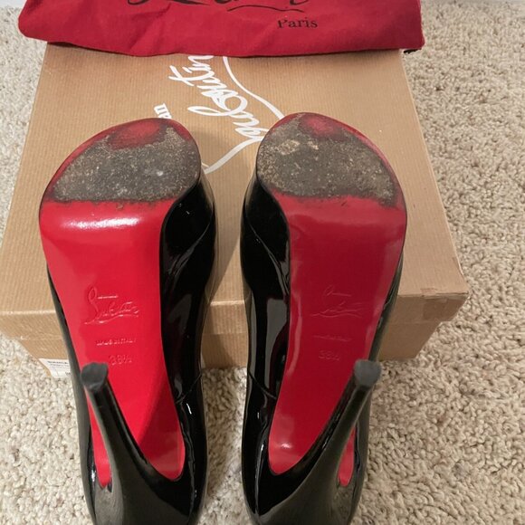 Christian Louboutin 120 mm Platform pumps - Patent calf leather - Picture 4 of 5